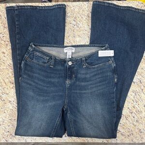 Arizona Jean Company Women's Dark Blue Flare Jeans